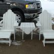 Adirondack chairs and table set