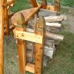 Custom fire wood stacker